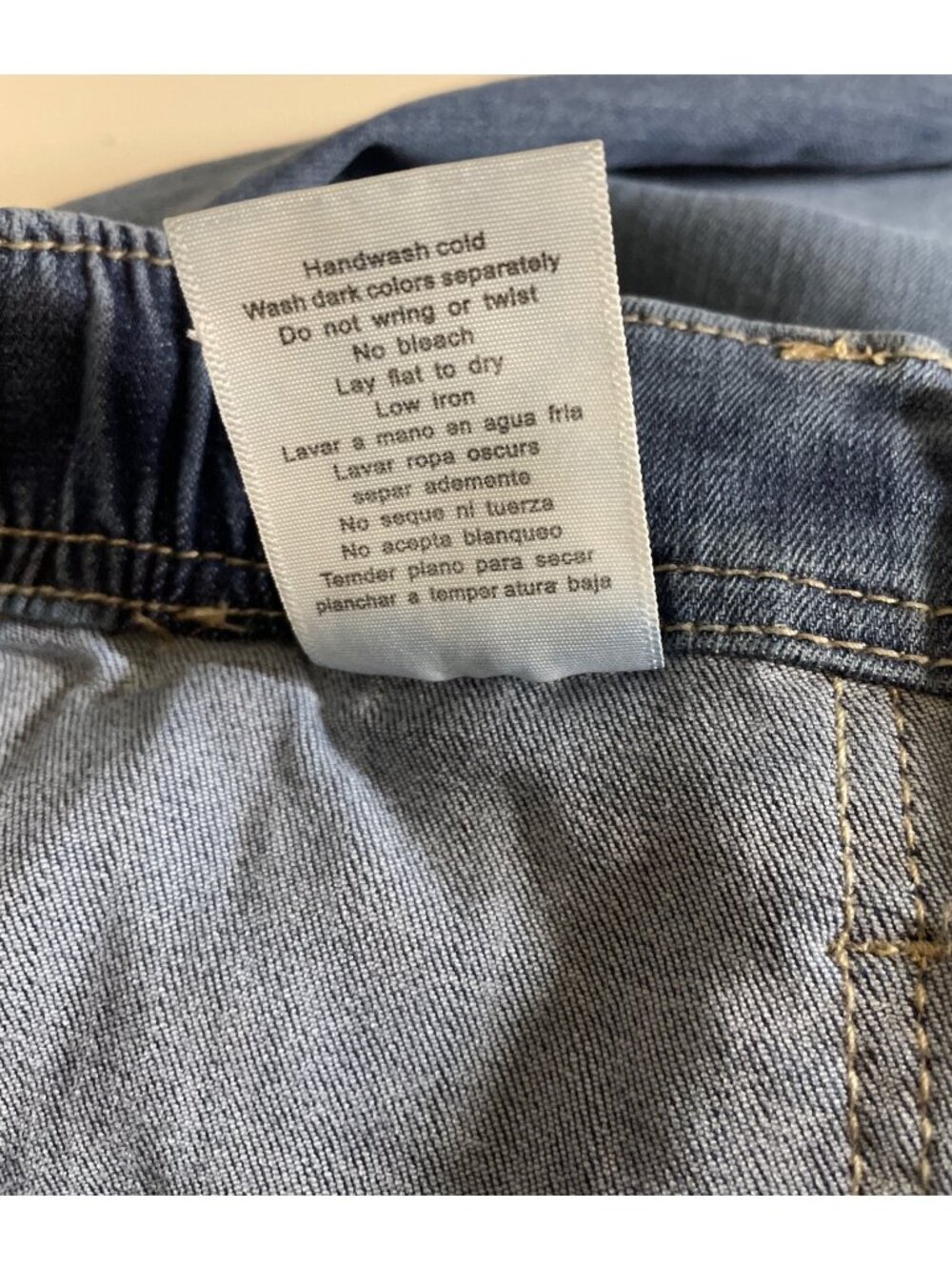 Judy Blue Womens Drawstring Denim Joggers Relaxed Fit Size 1/25 Cotton Blend - Picture 10 of 10